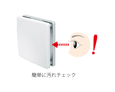 簡単に汚れチェック